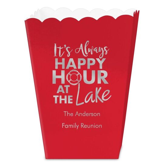 Happy Hour at the Lake Mini Popcorn Boxes